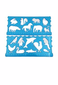 شابلون باغ‌وحش دوقلو ژله‌ای (صریر) - آبی