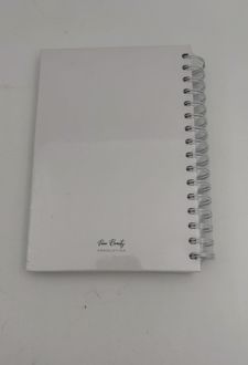 دفتر 100 برگ A5 خط‌دار سیمی جلدسخت سری پیور بیوتی