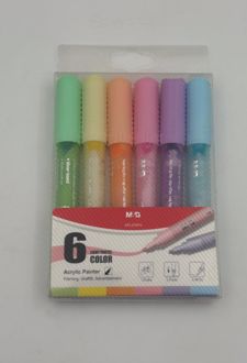 ماژیک 6 عددی اکریلیک پاستلی روشن (MG)