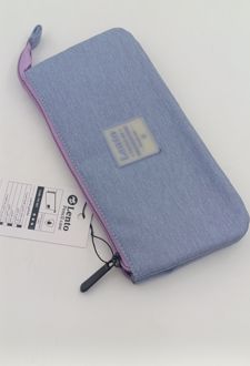 جا‌مدادی پارچه‌ای ملانژ 3 لت (لنتو) آبی