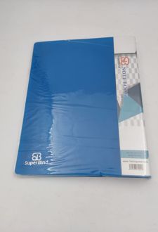 دفتر کلاسوری 26 حلقه قفل فلز جلد خالی سوپربایند (آبی پررنگ)