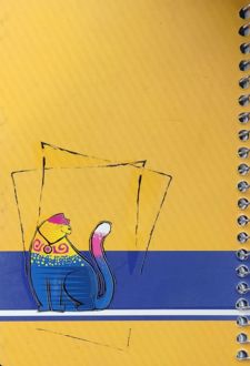 دفتریادداشت 80 برگ فنر از بغل خبرنگاری 13*8 (زانیس) - گربه