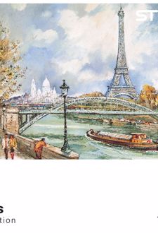 پازل شیشه‌ای استینو 1000 تکه طرح پاریس (کد 18102)