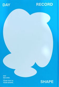 دفتر‌یادداشت جلد سخت سری Day Record (همین) آبی‌سفید