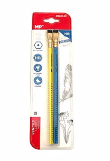 بلیستر 2 عددی مداد مشکی پاک کن دار با گریپ (MP)