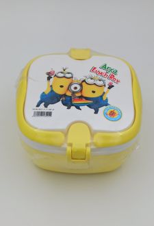 ظرف‌ غذا مربع آریا (زرد)