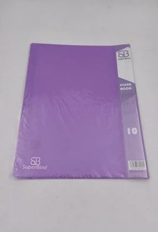 کلربوک 10 برگ A4 سوپربایند (بنفش)
