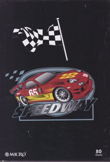 دفتر 80 برگ وزیری ته چسب میکرو طرح کارتونی (ماشین)