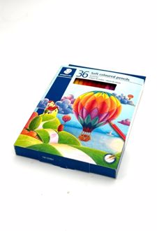 مداد رنگی 36 رنگ جعبه مقوایی سافت استدلر