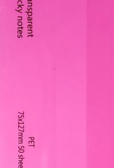استیک‌نوت 50 عددی pvc شفاف (صورتی)