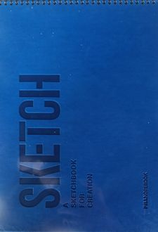 دفتر اسکچ A4 جلد ترمو SketchBook (پیل) آبی‌کاربنی