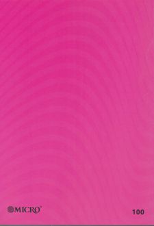 دفتر 100 برگ وزیری ته چسب طرح الوان میکرو (صورتی)