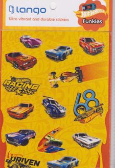 استیکر 17 تکه فانکیز hot wheels (لانگو)
