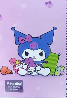 دفتر 60 برگ سیمی مجلد (مازلاین) - کرومی صورتی