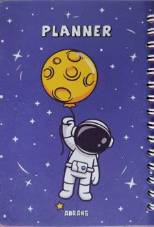 پلنر هفتگی A6 فضانورد آبی (آبرنگ)