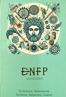 دفتر یادداشت کاغذ‌کرافت سری روانشناسی (سرو) ENFP سبز