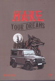 دفتر 100 برگ وزیری ته چسب طرح کلاسیک میکرو (ماشین)