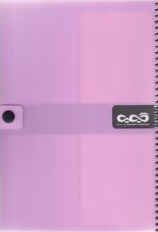 دفتر 140 برگ وزیری دکمه‌دار طلقی (کیمیا) - صورتی