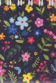 دفتر یادداشت پارچه‌ای جلد فومی 7*7 (بهشت)