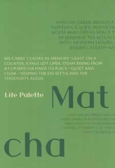 دفتر یادداشت بی خط LIFE PALETTE (طرح MATCHA،کد 466)