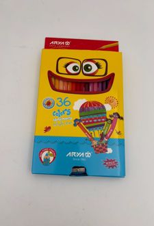 مدادرنگی36رنگ جعبه مقوایی آریا