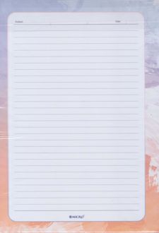 کاغذ A4 خطدار 50 برگ فانتزی طرح دار میکرو (بنفش نارنجی)