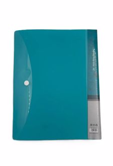 دفتر کلاسوری 100 برگ 275*220 جلد سوزنی (الیپون) آبی کمرنگ